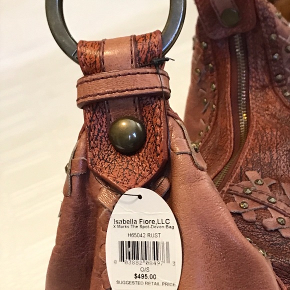 Isabella Fiore Hobo Bag, Leather, Rustic/Brown, - Picture 4 of 11